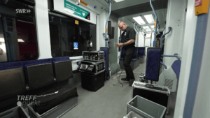 Veranstaltung in der Straßenbahn Mainz
